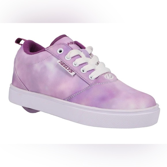 HEELYS Girl's Pro 20 Prints SZ 13C Purple Tie Dye Sporty Skate Sneakers GUC - Picture 1 of 5